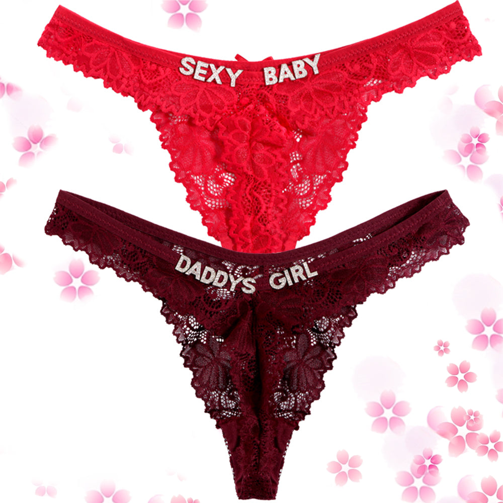 2-Pack Personalized Thongs with Names