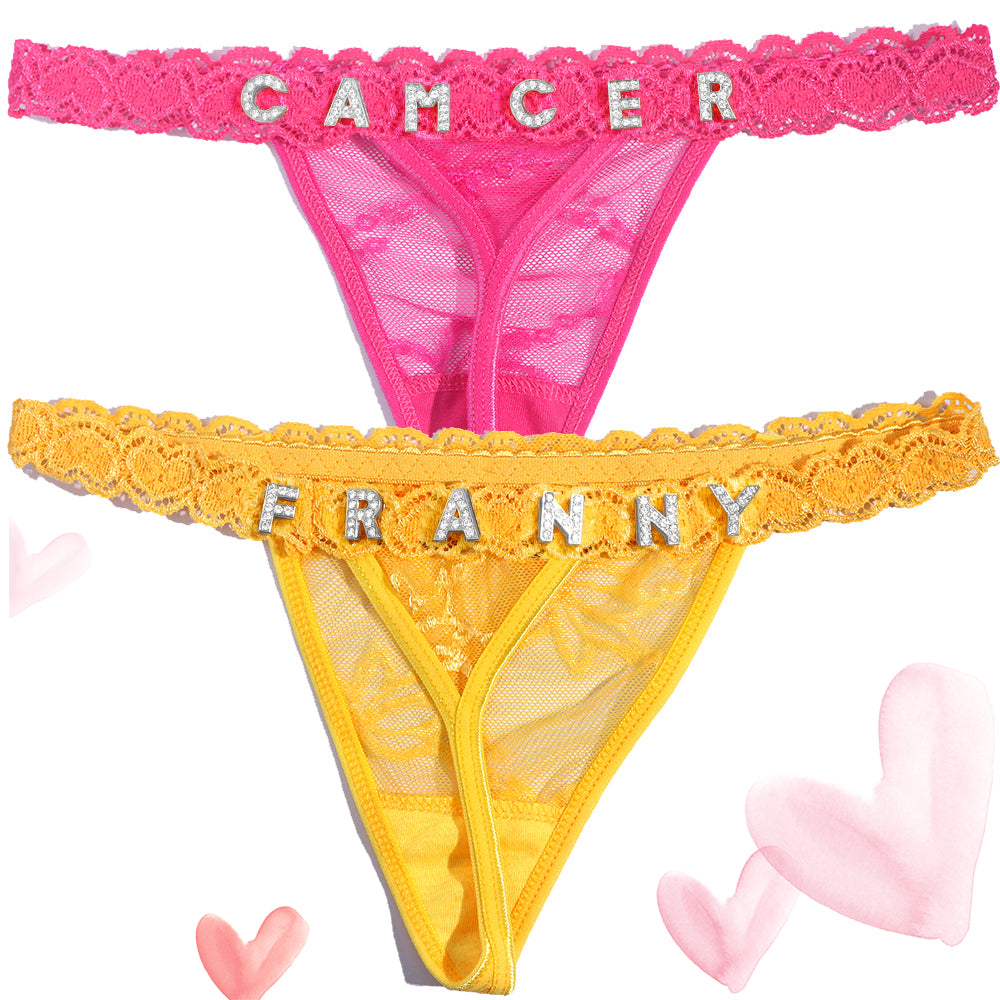 2-Pack Personalized Thongs with Names