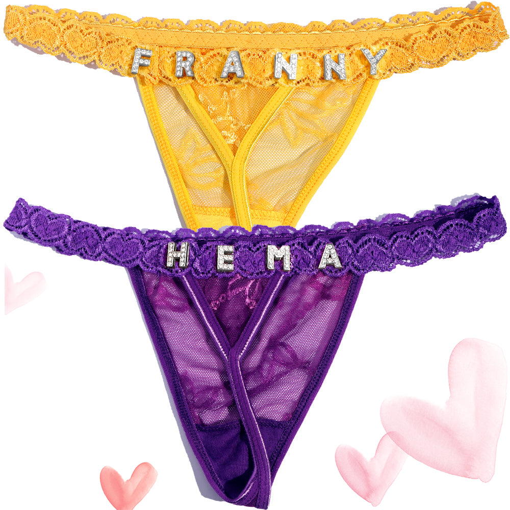 2-Pack Personalized Thongs with Names