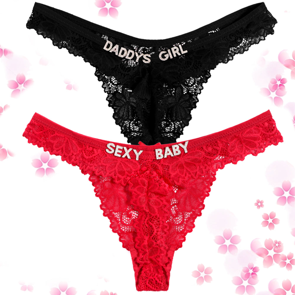 2-Pack Personalized Thongs with Names
