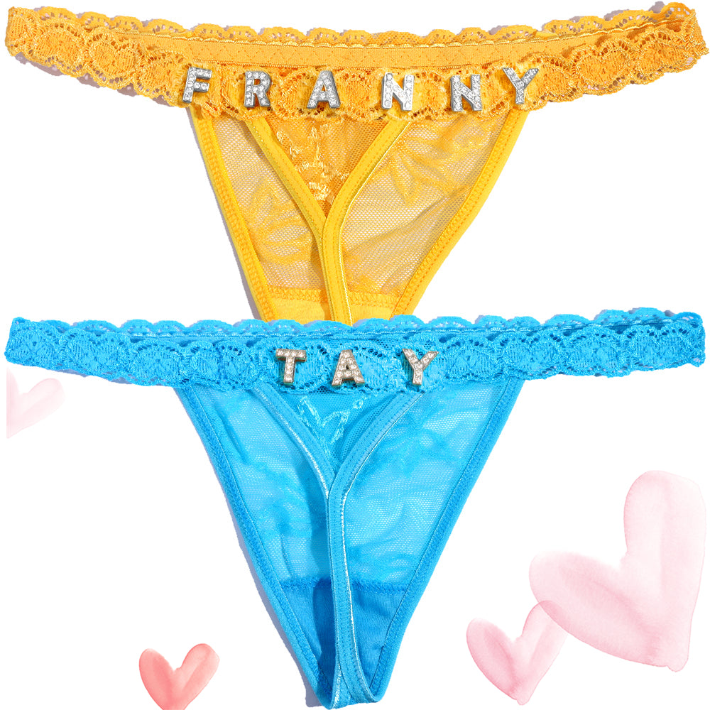 2-Pack Personalized Thongs with Names