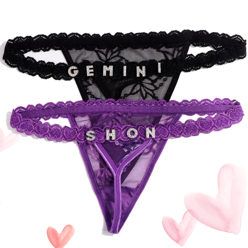 2-Pack Personalized Thongs with Names