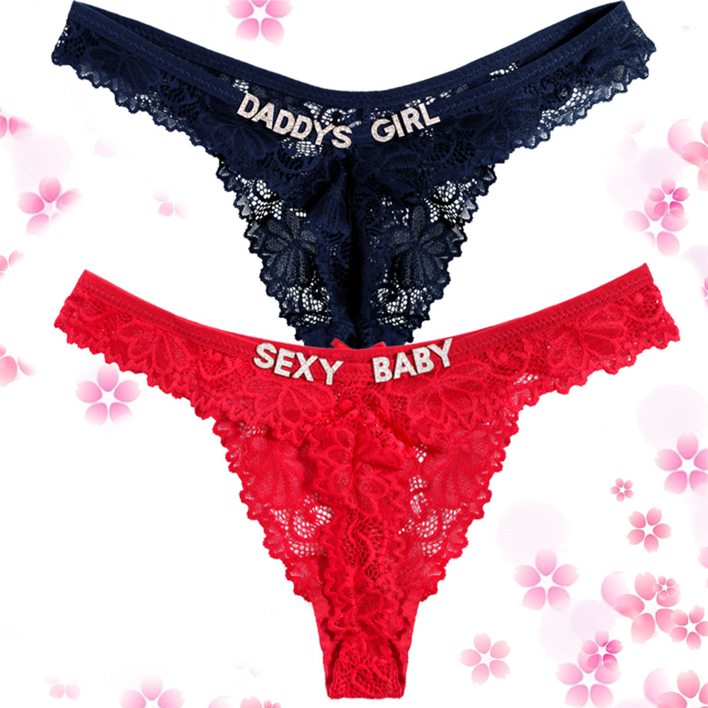 2-Pack Personalized Thongs with Names