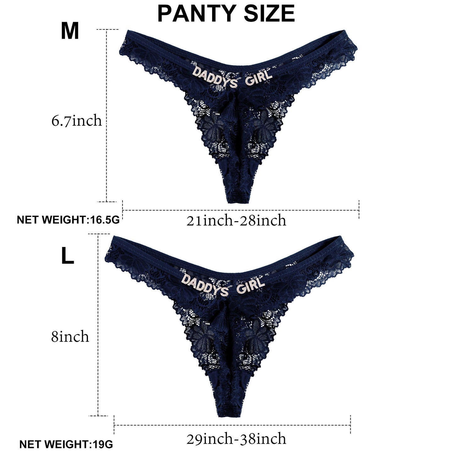 2-Pack Personalized Thongs with Names