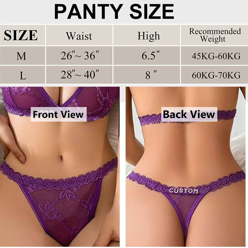 2-Pack Personalized Thongs with Names