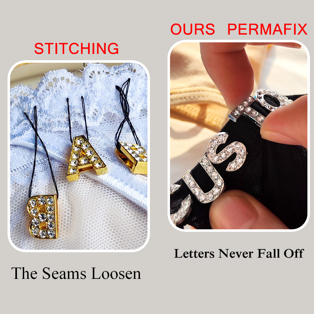 Personalized Crystal Letters Thongs