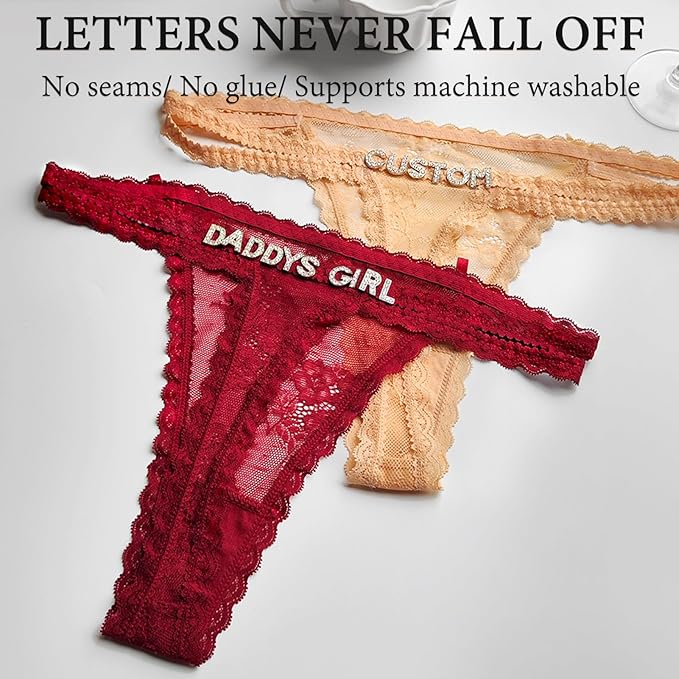 2-Pack Custom Thongs with Name On It
