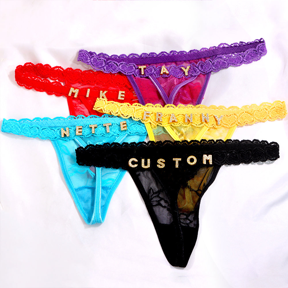 2-Pack Personalized Thongs with Names