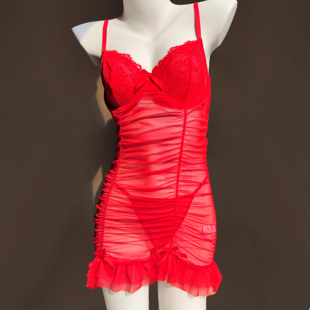 Sexy Custom Crystal letters Lingerie Pajamas Set