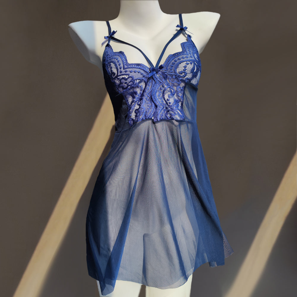 Lace custom crystal letters Lingerie Pajamas Set