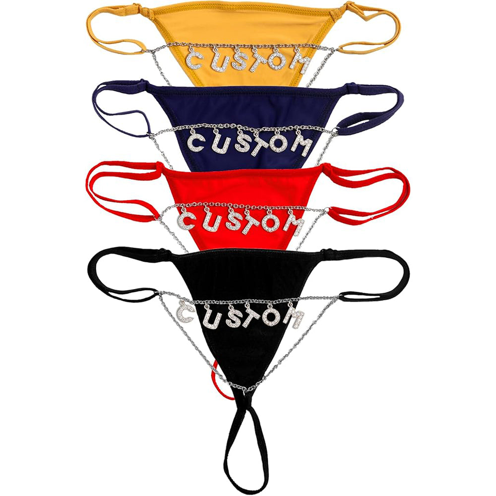 Personalized Custom Thongs with Names