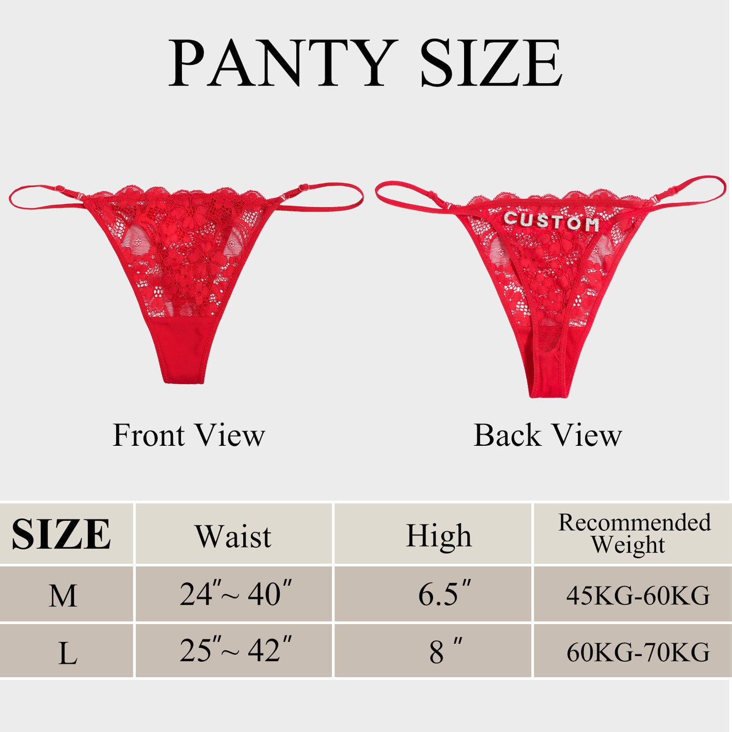 2-Pack Personalized Custom Thongs