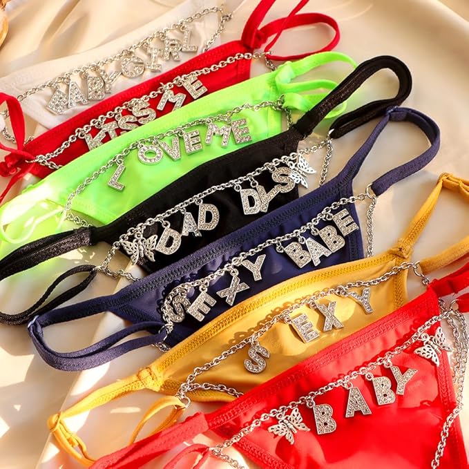 Personalized Custom Thongs with Names