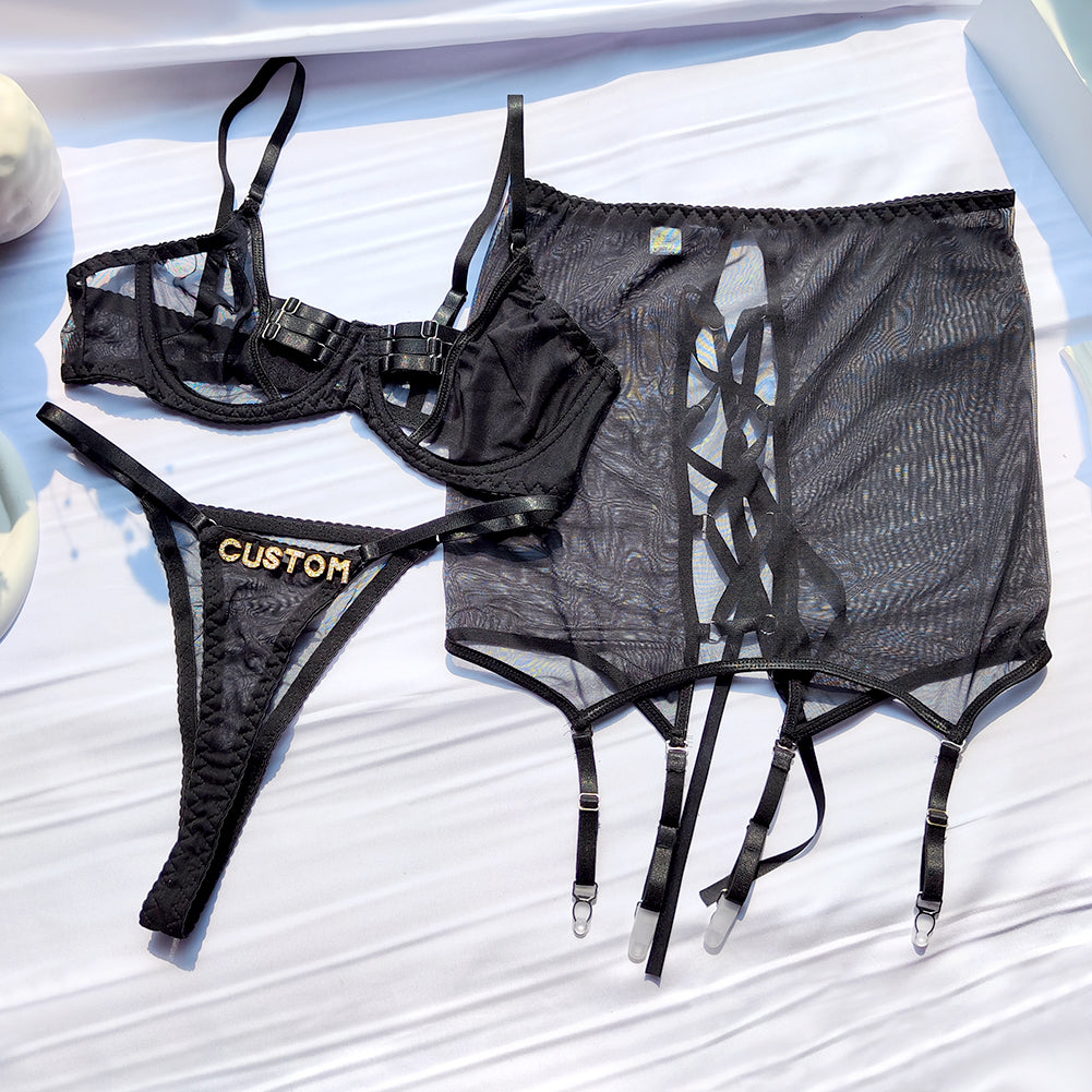 Personalized Custom Names Lingerie Set