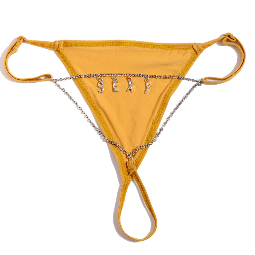 Personalized Custom Letter Thong
