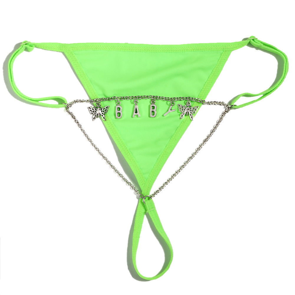 Personalized Custom Letter Thong