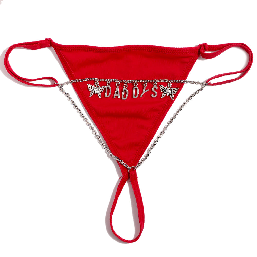 Personalized Custom Letter Thong