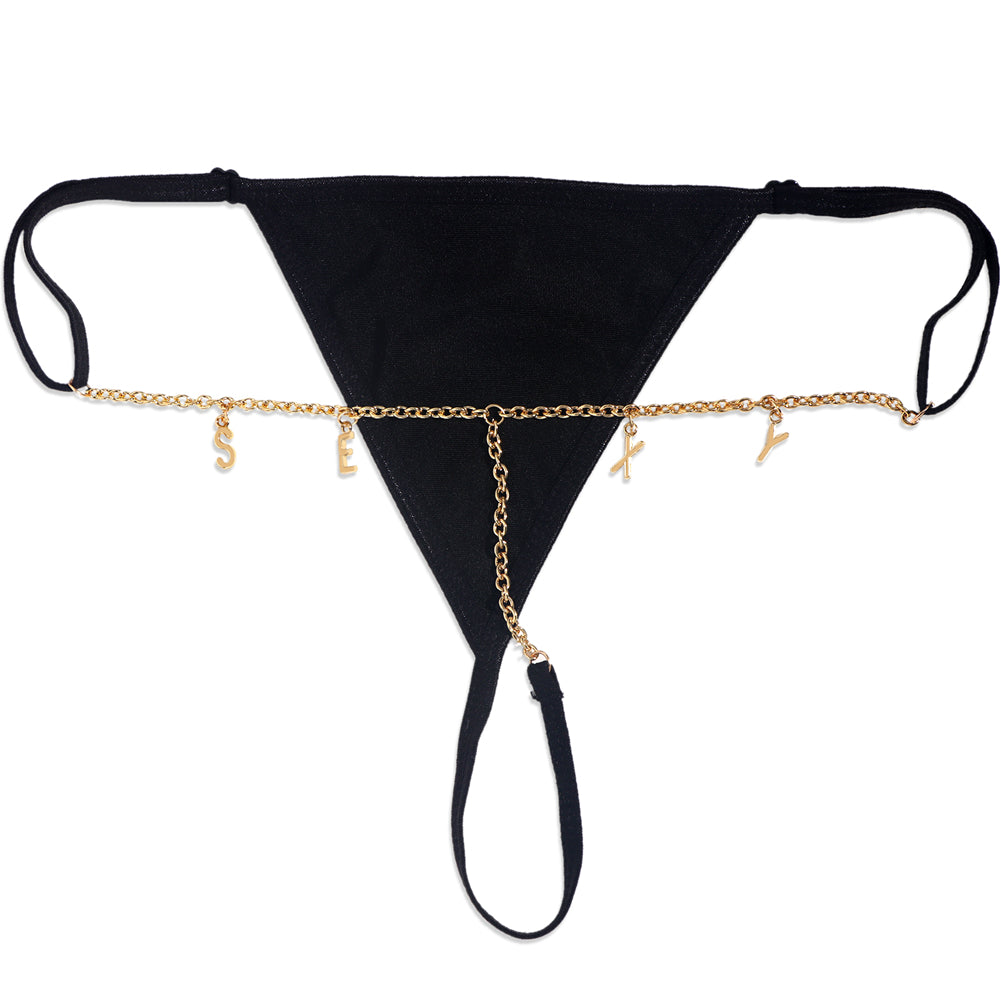 Personalized Custom metal Letters Thongs
