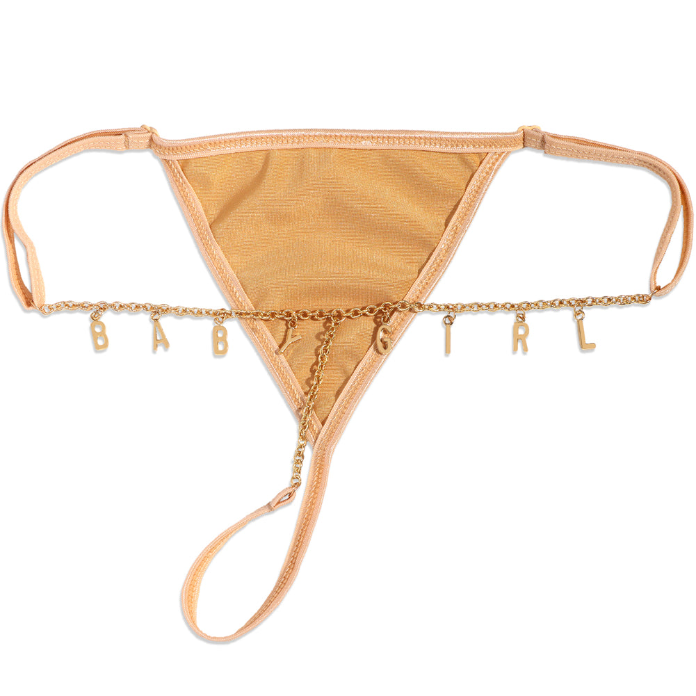 Personalized custom g-string intimate sleepwear