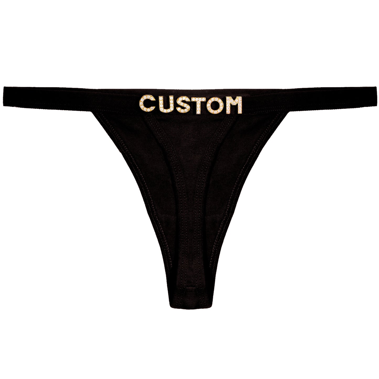 Personalized Crystal Letters Thongs