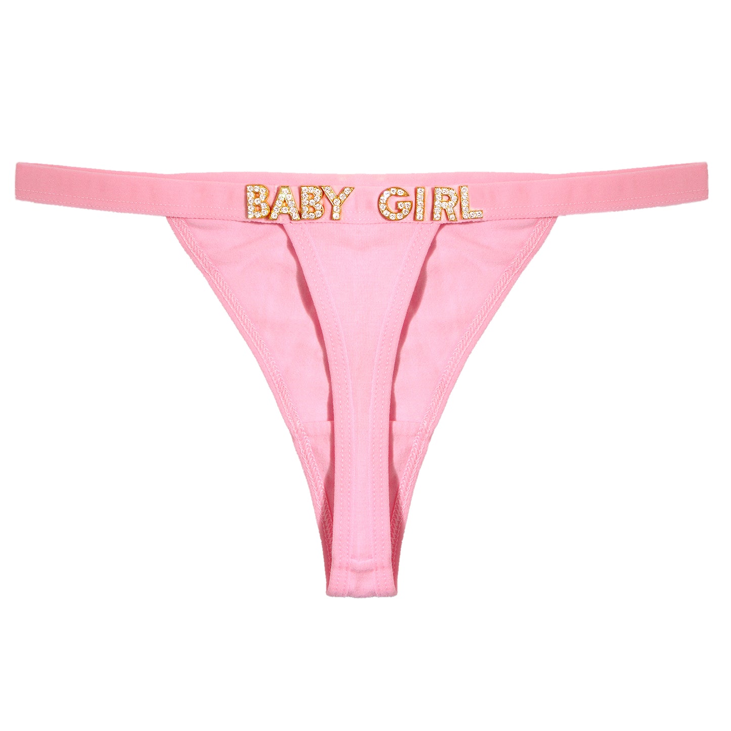 Personalized Crystal Letters Thongs