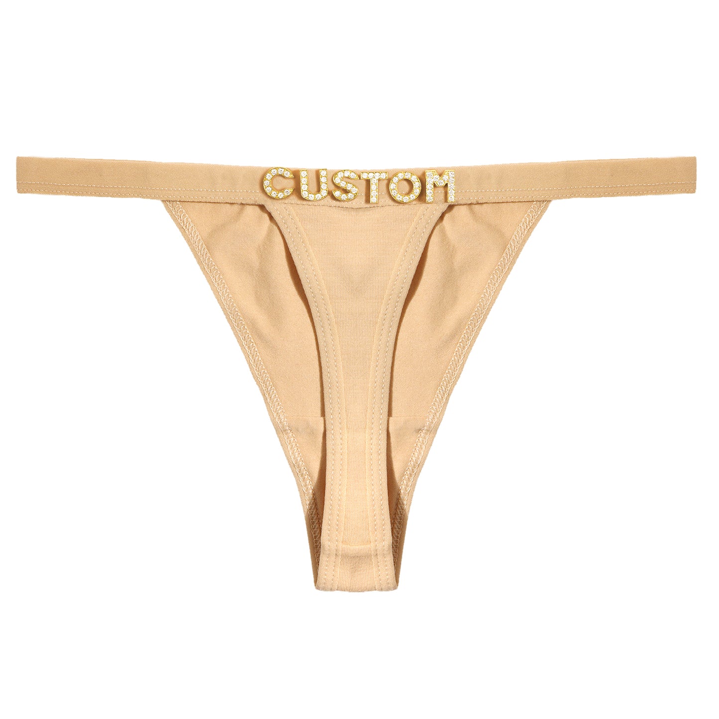 Personalized Crystal Letters Thongs