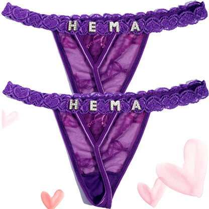 2-Pack Personalized Thongs with Names