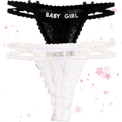 2-Pack Custom Thongs with Name On It