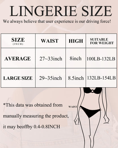 4 Pack Seamless Thongs for Women
