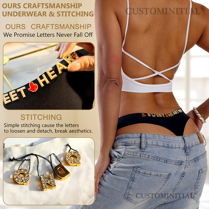 4 Pack Personalized Seamless Thongs