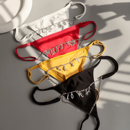 Personalized Custom Letter Thong