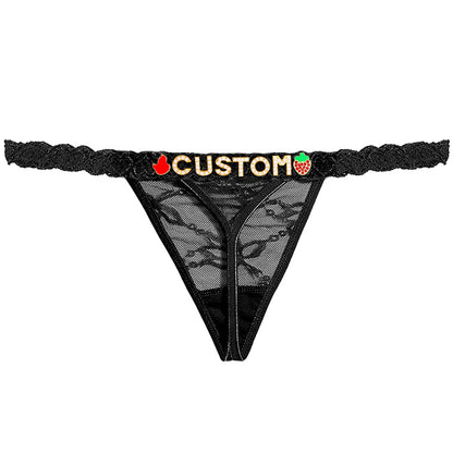 Personalized Lace Thong – Custom Name Panty