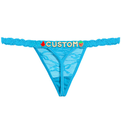 Personalized Lace Thong – Custom Name Panty