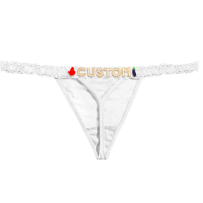 Personalized Lace Thong – Custom Name Panty