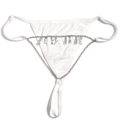 Personalized Custom Letter Thong