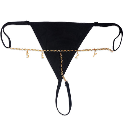 Personalized Custom metal Letters Thongs