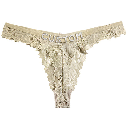Personalized custom g-string intimate sleepwear