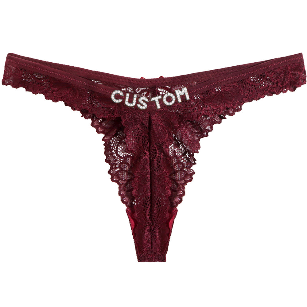 Personalized custom g-string intimate sleepwear