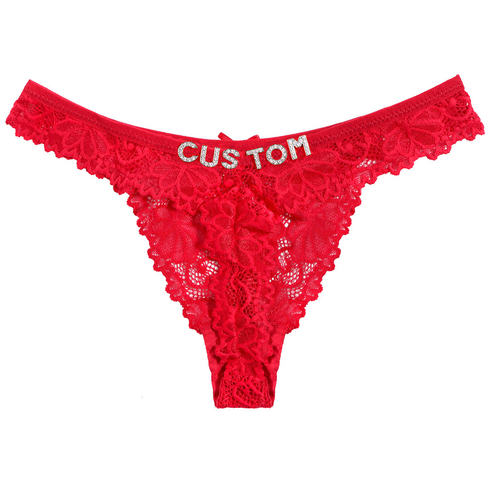 Personalized custom g-string intimate sleepwear
