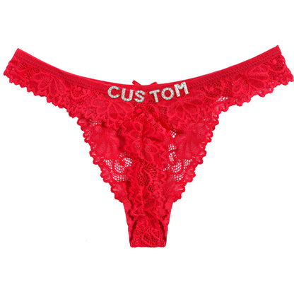 Personalized custom g-string intimate sleepwear