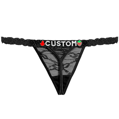 Personalized Lace Thong – Custom Name Panty