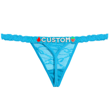 Personalized Lace Thong – Custom Name Panty