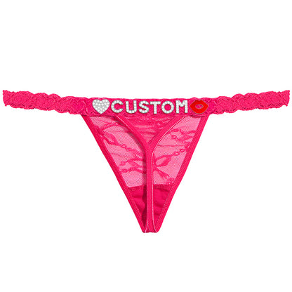 Personalized Lace Thong – Custom Name Panty