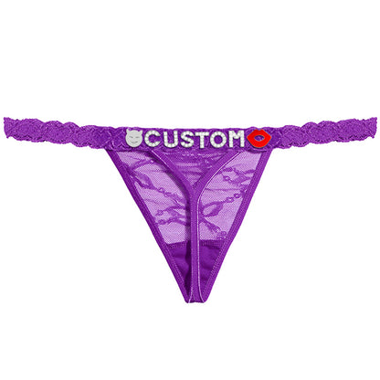 Personalized Lace Thong – Custom Name Panty