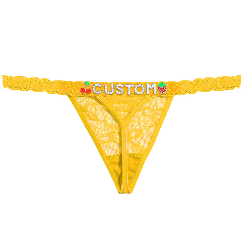 Personalized Lace Thong – Custom Name Panty