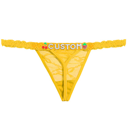 Personalized Lace Thong – Custom Name Panty
