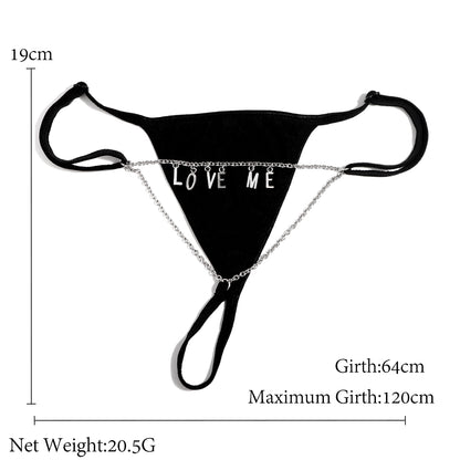 Personalized Custom Letter Thong