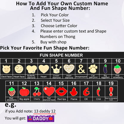 Personalized Lace Thong – Custom Name Panty