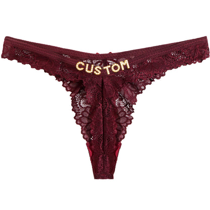 Custom letter personalized lingerie with name initials