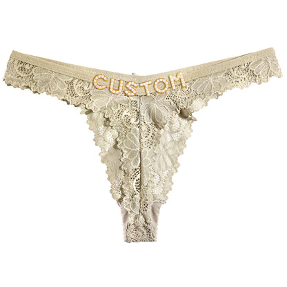 Personalized custom g-string intimate sleepwear